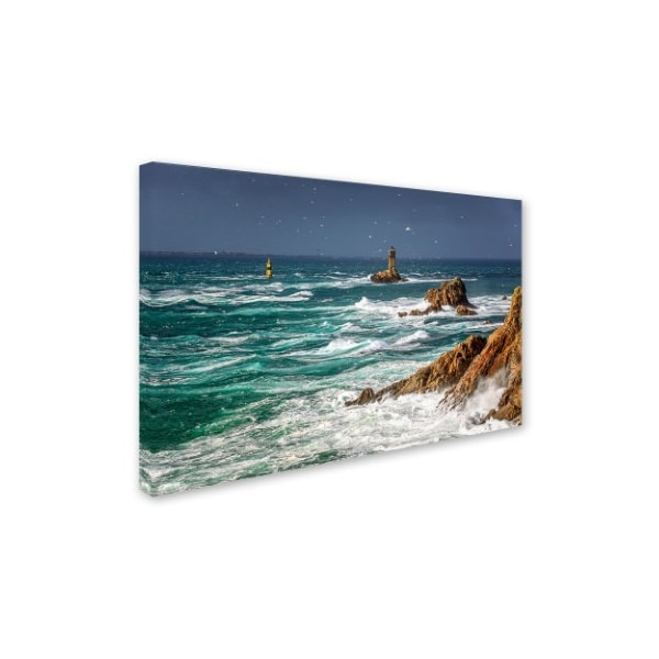 Mathieu Rivrin 'Storm In Pointe Du Raz' Canvas Art,12x19